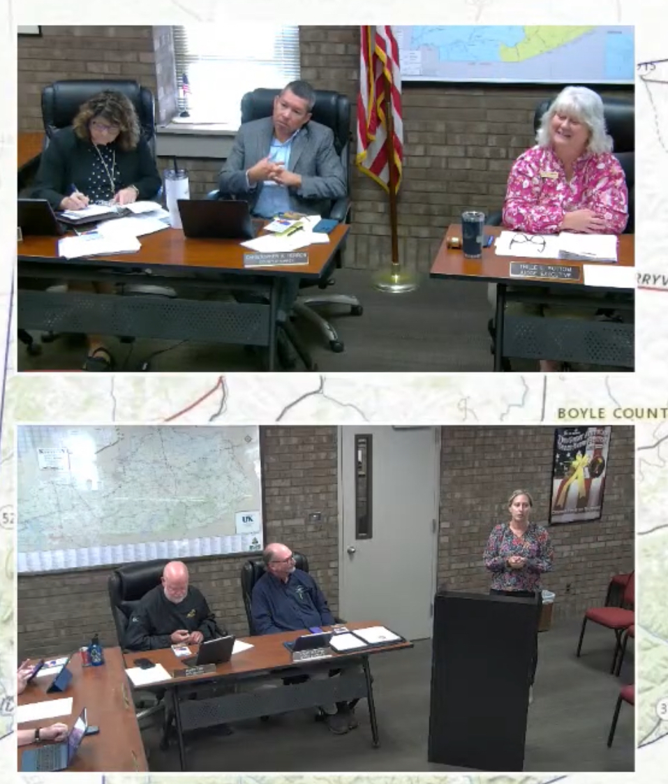 Dr. Stephanie Boone presented to the Boyle County Fiscal Court about the study and provided an update regarding the MEU move. 