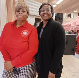 Shelicia Morton-Ford & Volunteer