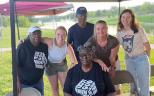 group of people smiling