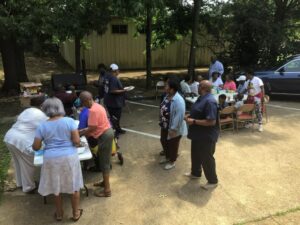 people at community fair