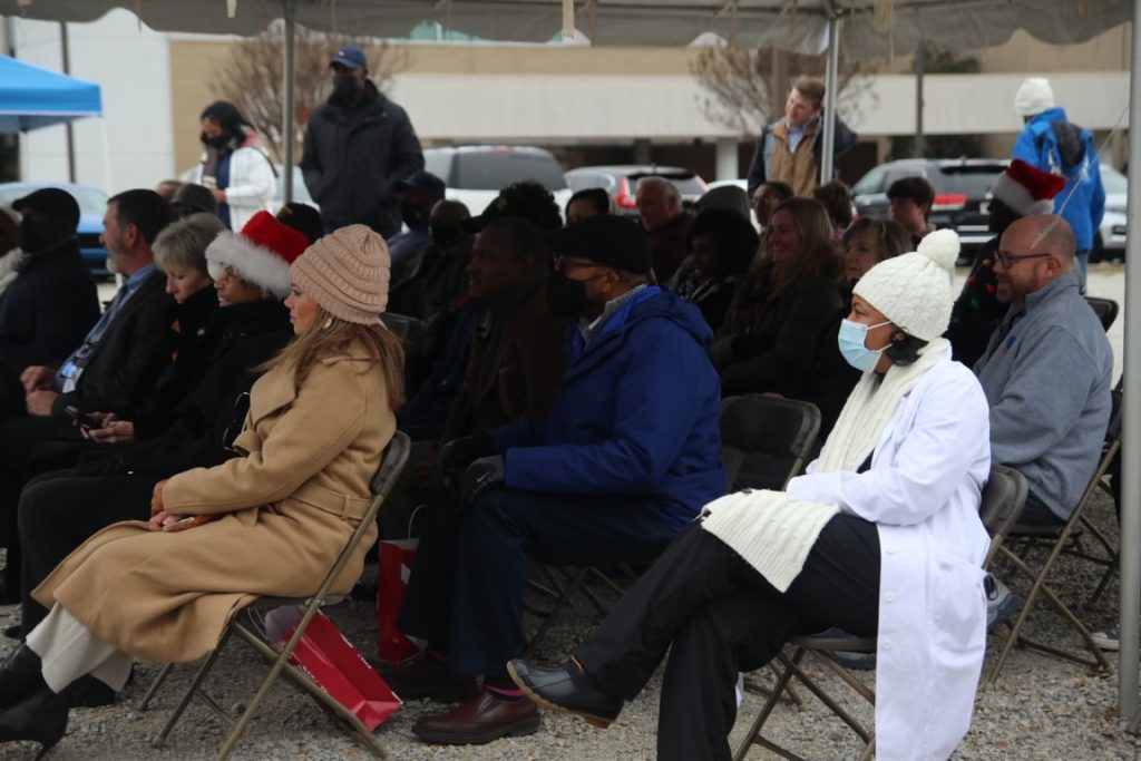 group of people sitting at event