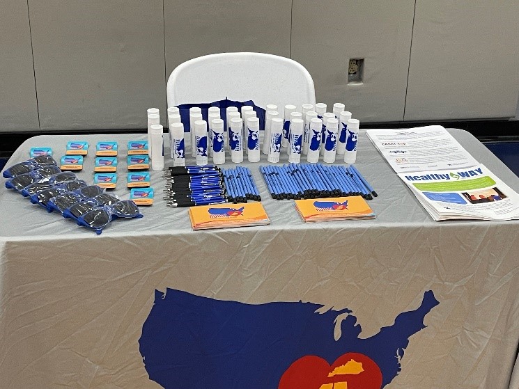 RURAL event table with swag on it