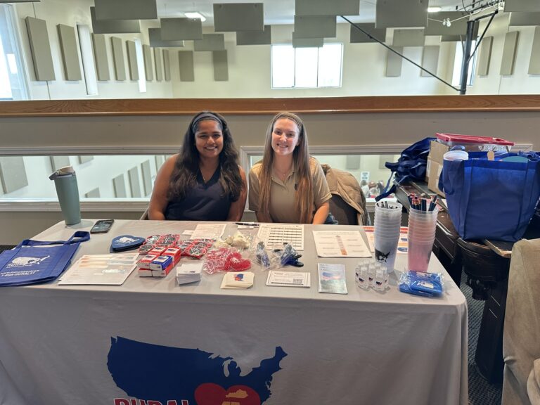 Stephie and Scotland at RURAL event table