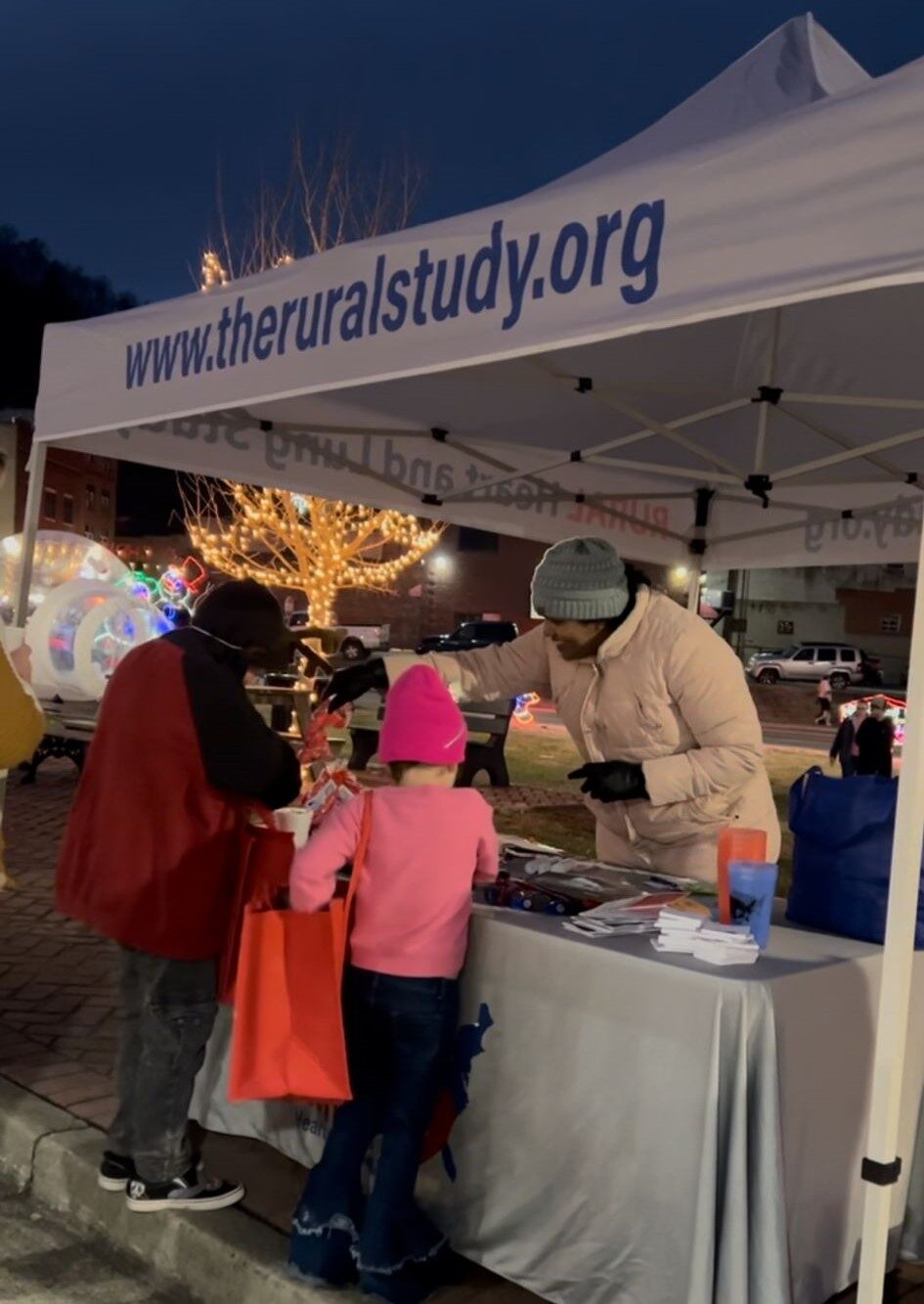 Stephanie and Scotland at Toy Drive event