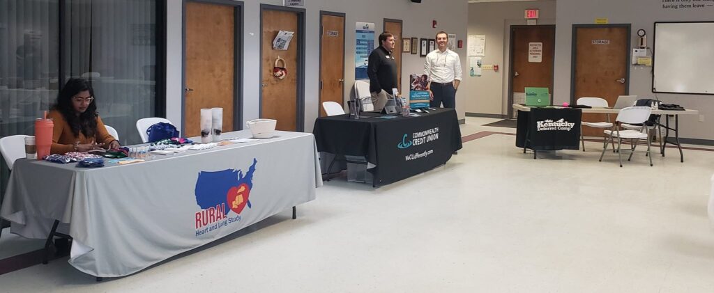Stephie Abraham sitting at RURAL table