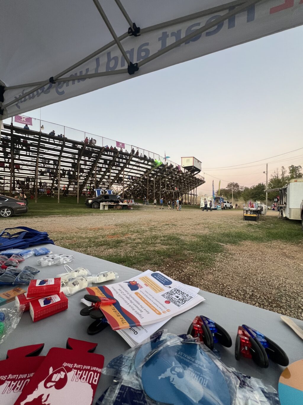 RURAL table at speedway