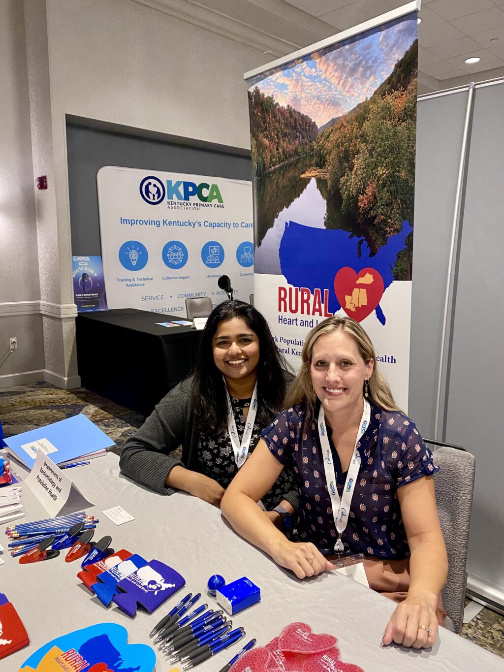 Dr. Stephanie Boone and Stephie Abraham at RURAL table