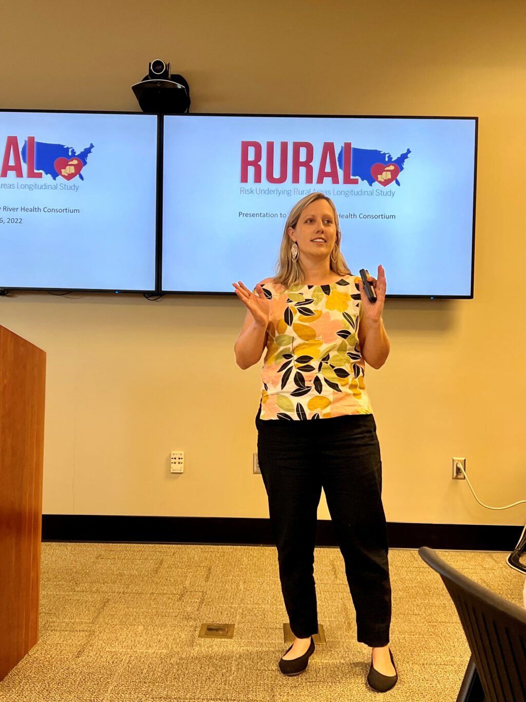 Dr. Boone presenting