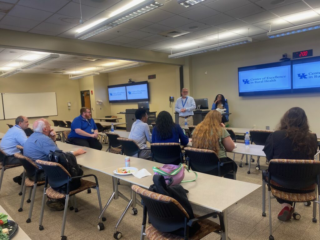 Group of people at meeting