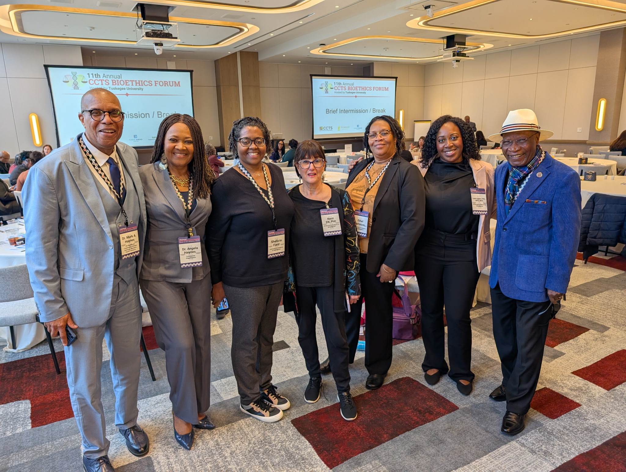 Team at bioethics forum